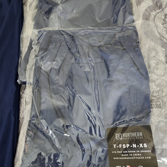 NEW navy scrub pants - Picture 2 of 3